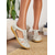 cheap Women&#039;s Flats-Women&#039;s Laser-Cut Faux Leather Comfort Sandals – Casual Magic Tape Shoes for Everyday Use
