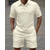 ieftine Polo clasic pentru bărbați-Bărbați Cămașă de golf Tricouri polo de golf Muncă Casual Rever Manșon scurt De Bază Modern Simplu 2 bucăți Jacquard Vară Fit regulat Roșu Vin Negru Alb Roșu Închis Roz Albastru celest Cămașă de golf