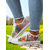 cheap Women&#039;s Sneakers-Women’s Lace - Up Canvas Sneakers with Floral Print – Casual &amp; Youthful Style for Teenagers and Young Women in School, Street Outings &amp; Casual Gatherings