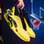 abordables Baskets Décontractées-Chaussures de basket-ball jaunes et noires pour hommes au design dynamique – baskets légères pour le basket-ball et les performances sportives