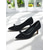 cheap Stiletto Heels-Women’s Fabric Pointed-toe Kitten Heel Pumps with Bow Detail – Chic &amp; Feminine Style for Office Ladies in Workdays &amp; Semi-formal Occasions