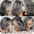 cheap Older Wigs-Short Ombre Highlight Brown Mixed Blonde Layered Wig Bangs Bob for Women Synthetic Short Blonde Pixie Cut