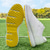 economico Scarpe da Golf da Uomo-scarpe da golf da uomo rosse e blu navy: sneakers stringate ad alte prestazioni con dettagli in pelle per golf, sport e abbigliamento casual