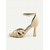 cheap 1950s-Women&#039;s Nude Suede Strappy Heels – 1950s Elegant Ankle Strap Open Toe Sandals for Wedding, Party &amp; Summer Dressy Occasions