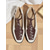 cheap Women&#039;s Flats-Women&#039;s  Dark Brown Woven Faux Leather Flats – Retro Casual T-Strap Shoes for Ladies, Ideal for Daily Outings or Office Wear