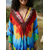 preiswerte Kleider-Stolz Regenbogen Kleid Kaftan Lässig Erwachsene Damen Halloween Karneval Pride Parade Pride-Monat Verkleiden