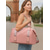 abordables Sacs de Voyage-Sac de sport en nylon rose tendance pour femme - Sac à bandoulière multifonctionnel avec bandoulière réglable pour les voyages, le fitness et les loisirs
