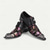 levne Elementární Společenské Boty-Pánské černé květinově vyšívané monk strap společenské boty - Gotické formální boty pro svatby bankety a módní přehlídky