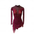 economico Abiti da Pattinaggio Artistico-Abito da pattinaggio artistico Per donna Ragazze Pattinaggio sul ghiaccio Vestito Fucsia Foro per il pollice tintura sfumata Alta elasticità Professionale Competizione Vestiti da pattinaggio sul