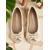 baratos década de 1950-sapatilhas peep toe com laço creme para mulheres – sapatos elegantes de balé estilo anos 1950 para madrinhas, looks de primavera e conforto diário