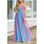 cheap Women&#039;s Costumes-Pride Rainbow Dress Rainbow Chiffon Maxi Dress Adults&#039; Women&#039;s Casual Pride Parade Pride Month Halloween Carnival Easy Carnival Costume
