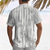 cheap Geometric Pattern-Men&#039;s Geometric Grid / Plaid Shirt Summer Shirt Button Up Shirt Short Sleeve Fashion Casual Vacation Holiday Streetwear Summer Turndown 3D Print Front One Pocket Linen Like Shirt Yellow Green Gray