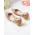 abordables Ballerines femme-Ballerines bordeaux à bout pointu pour femme – chaussures en daim avec bride de cheville en perles pour des rendez-vous élégants en journée