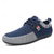 abordables Zapatos Informales con Cordones-Zapatillas deportivas informales de punto bicolor para hombre: zapatillas deportivas transpirables con cordones de nailon para uso diario.
