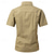 voordelige Werkhemden voor heren-Voor heren Overhemd Zomer overhemd Normaal shirt Overhemd met knopen Cargoshirt Spijkerbroekblauw Zwart Geel Rood khaki Korte mouw Effen Overhemdkraag Vakantie Hawaii Zak Kleding 100% katoen Modieus