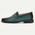 ieftine Mocasini din piele premium-mocasini pentru bărbați din piele verde cu design perforat – pantofi derby Kentucky pentru evenimente casual și semi-formale elegante