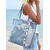 economico Borsette e borse tote-Borsa da spiaggia a rete floreale da donna – grande borsa a tracolla estiva impermeabile con tasche, leggera e traspirante per vacanze, piscina e viaggi, verde vino e blu scuro