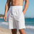 cheap Sweat Shorts-Men&#039;s Shorts Summer Shorts Casual Shorts Pocket Drawstring Elastic Waist Plain Textured Comfort Breathable Knee Length Outdoor Vacation Sport Casual Black White