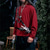 baratos Tops-Punk e gótico Medieval Renascentista Blusa / Camisa Traje Cosplay Túnica Guerreiro Cavalheiro Viking cavaleiro celta Ranger Com Cordão Cor Sólida Fantasia Homens Celta Pirata Dia Das Bruxas Baile de