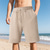 cheap Sweat Shorts-Men&#039;s Shorts Summer Shorts Casual Shorts Pocket Drawstring Elastic Waist Plain Textured Comfort Breathable Knee Length Outdoor Vacation Sport Casual Black White