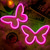tanie Dekoracyjne światła-motyl neon znaki led światło 3aa zasilane baterią usb obsługiwane ścienne światło neonowe dekoracja motyl sztuka ścienna na boże narodzenie dom sypialnia dekoracja urodzinowa