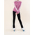 cheap Figure Skating Training Outfit-Over The Boot Figure Skating Tights Figure Skating Fleece Jacket Figure Skating Pants Women&#039;s Girls&#039; Ice Skating Jacket Tights Top Dark Pink Patchwork Thumbhole Spandex Stretchy Training Practice