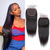 baratos Fecho e Frontal-Cabelo humano liso com fecho de renda transparente 6x6, cabelo remy brasileiro pré-arrancado com cabelo de bebê, cor natural