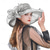 cheap Party Hats-2025 Womens Organza Church Derby Hat - Elegant Fashionable Tea Party Fascinator and Church Hat