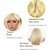 cheap Synthetic Trendy Wigs-Short Blonde Bob Wig With Bangs for Women - Straight Stylish Ladies Wig for Daily and Party Use Cosplay Halloween Christmas