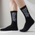 cheap Men&#039;s Socks-Men&#039;s 5 Pairs Multi Packs Socks Running Socks Casual Socks Black White Color Letter Vacation Sports &amp; Outdoor Daily Basic Medium Spring Fall Fashion Casual