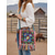 baratos Malas a tira-colo-Bolsa transversal feminina com franjas bordadas e coloridas no estilo boho – bolsa de ombro de lona étnica tribal com borlas e contas de madeira para festivais, viagens e passeios casuais