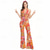 cheap Outfits-Retro Vintage Boho 1970s Bell Bottoms Jumpsuit Flared Trousers Hippie Disco Floral Fancy Dress Women&#039;s Halloween Carnival Vacation Music Festival Festival Adults&#039; Jumpsuit