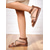 cheap Dress Sandals-Women&#039;s Gold Ankle Strap Flat Sandals with Crisscross Glitter Straps - Stylish and Comfortable Flats for Everyday Dates