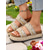 cheap Vacation Sandals-Women&#039;s Boho Blue Woven Slide Sandals – Ethnic Platform Slippers for Beach Holidays &amp; Casual Summer Outfits