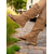 baratos Botas da moda-Botas gladiadoras femininas de camurça marrom com biqueira de argola – sola plana, fivela ajustável, estilo boho para viagens de verão