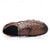 abordables Chaussures Décontractées Slip-On-Chaussures à enfiler pour hommes à motif crocodile marron avec sangle velcro - élégantes, confortables, idéales pour les tenues décontractées et les aventures en plein air
