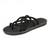 abordables Sandalias de Vacaciones-Sandalias con tiras en blanco y negro para hombre, ligeras y elegantes con ajuste flexible, perfectas para uso diario, aventuras casuales al aire libre y uso en vacaciones.