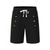 cheap Holiday-Men&#039;s Shorts Linen Shorts Summer Shorts Beach Shorts Pocket Drawstring Elastic Waist Plain Comfort Breathable Short Vacation Holiday Beach Hawaiian Boho Black White