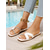 cheap Vacation Sandals-Women&#039;s Gold Flat Sandals with Rhinestone Straps – Elegant Slip-On Summer Shoes for Poolside, Resort, and Vacation Wear