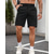 abordables short de travail-Homme Robe Short Short Burmuda Shorts de Travail Avec Poches Uni Confort Respirant Longueur Genou Extérieur Affaires Mode Occasionnel Noir Blanche
