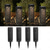 preiswerte Bodenlichter-4 Stück Wegeleuchten für den Außenbereich, wasserdicht, Solar-Hohlprojektionsboden, Plug-in-Licht, Hof, Gartenweg, Rasenlandschaftslicht, Hochzeitsfest-Dekorationslicht