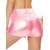 cheap Bottoms-Retro Vintage 1980s Rave Shorts Disco Shiny Latex Patent Metallic Women&#039;s Halloween Carnival Music Festival Pride Parade Pride Month Adults&#039; Shorts Summer