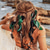 cheap Hair Styling Accessories-Boho Feather Headband Gypsy Headpiece Headdress Bohemian Hippie Headbands Indian Festival Hair Band Adjust Long Feather Hair Accessories for Women and Girls Black Green