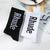 cheap Men&#039;s Socks-Men&#039;s 5 Pairs Multi Packs Socks Running Socks Casual Socks Black White Color Letter Vacation Sports &amp; Outdoor Daily Basic Medium Spring Fall Fashion Casual