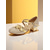 cheap Practice Dance Shoes-Girls&#039;s Glitter Gold Low Heel Dance Shoes with Bow and Cross Straps - Sparkly Performance Footwear for Youth Stage Shows, Ballroom Practice and Talent Competitions