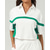 cheap Women's Shirt-Women's Patchwork Sport Shirt Golf Polo Shirt Tennis Top Short Sleeve Contrast Binding Quick Dry Breathable Tennis Pickleball Polo Collar White Spandex Tennis Clothing