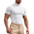billiga Casual T-shirts för män-Herr T-shirt T-shirts Kortärmad tröja T-tröja Kortärmad Polokrage Sommar Slät Mode Designer Grundläggande Klassisk Semester Gata Utekväll Brun Grå Topp t-shirt för män