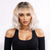 cheap Synthetic Trendy Wigs-Women&#039;s A1 Synthetic Hair Wavy Wig 14 inch Asymmetrical Neat Bang Machine Made Classic Comfortable Multi-color Color Gradient