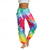cheap Bottoms-Retro Vintage Boho 1970s Harem pants Yoga Pants Hippie Tie Dye Smocked Waist Rainbow Women&#039;s Halloween Carnival Pride Parade Pride Month Festival Adults&#039; Pants