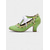 cheap 1930s-Women&#039;s Edwardian Vintage Green Lace-Up Heels with Floral Embroidery – 1900s Victorian Style Court Shoes for Garden Parties, Afternoon Tea &amp; Retro Costumes